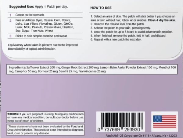 NAUSEA RELIEF TRANSDERMAL PATCH 30 DAY SUPPLY - Image 2